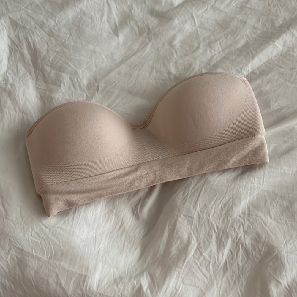 Nude push up seamless bandeau bra